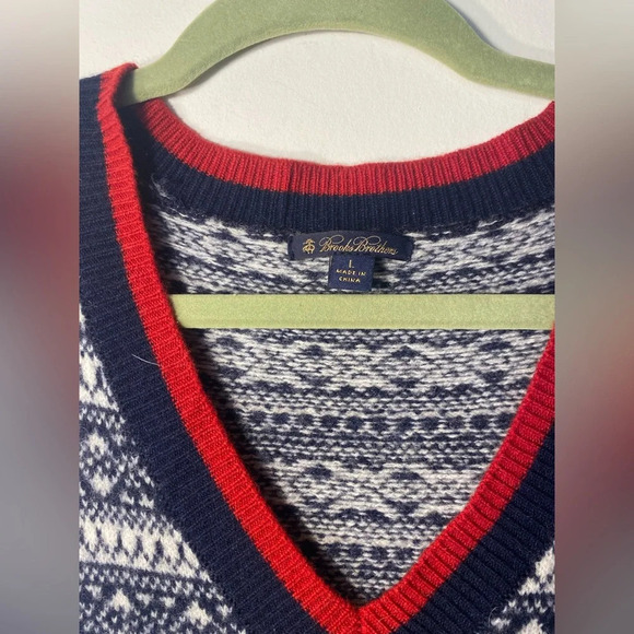 NWOT Brooks Brothers|| Lambs Wool Holiday Mini Dress, Size Large - Picture 2 of 5